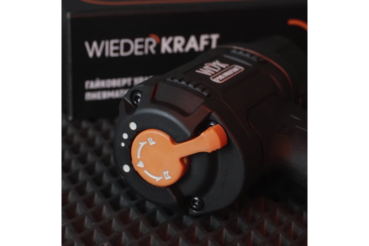 Пневматический ударный гайковерт Wiederkraft 1/2", 1750 Нм, композитный корпус WDK-20450