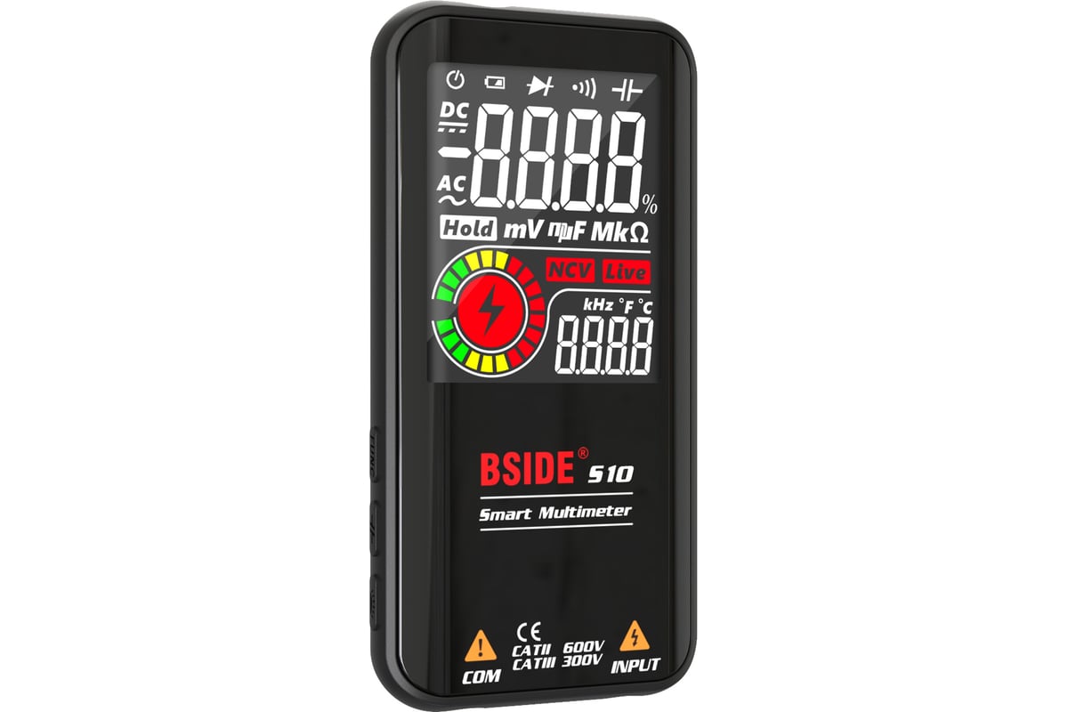 Цифровой мультиметр BSIDE с цветным дисплеем S10 064-0001