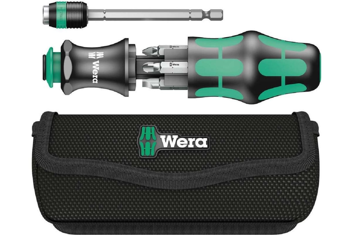 Набор бит с рукоятью WERA KRAFTFORM KOMPAKT 25, SATZ 7TLG WE-051024