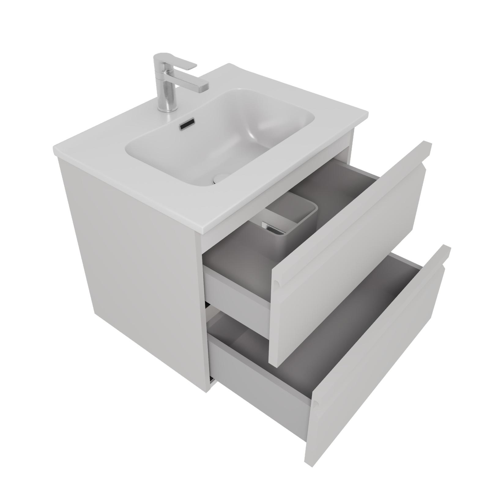 Тумба с раковиной Aquatek Вега 60 см AQ77060