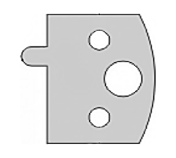 Нож мультисистема HSS галтель R3 и прямой 40x20x4 Dimar 3301040