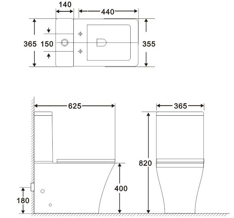 Чаша для унитаза BelBagno Marmi BB052CPR безободковая