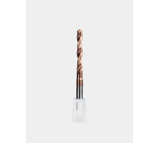 Сверло твердосплавное ц/х РОСИНСТРУМЕНТ 5.4x6х44x82 5D без подачи СОЖ TiSiN 554064482