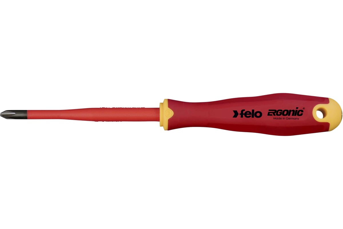 Диэлектрическая отвертка Felo PH 2 +/-, E-Slim Ergonic 41629390