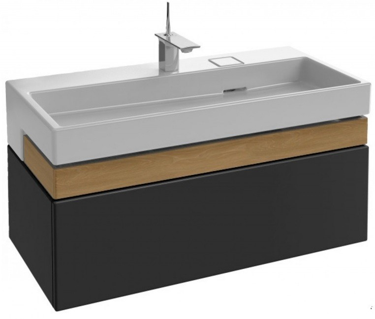 Мебель для ванной Jacob Delafon Terrace 100 см матовый черный