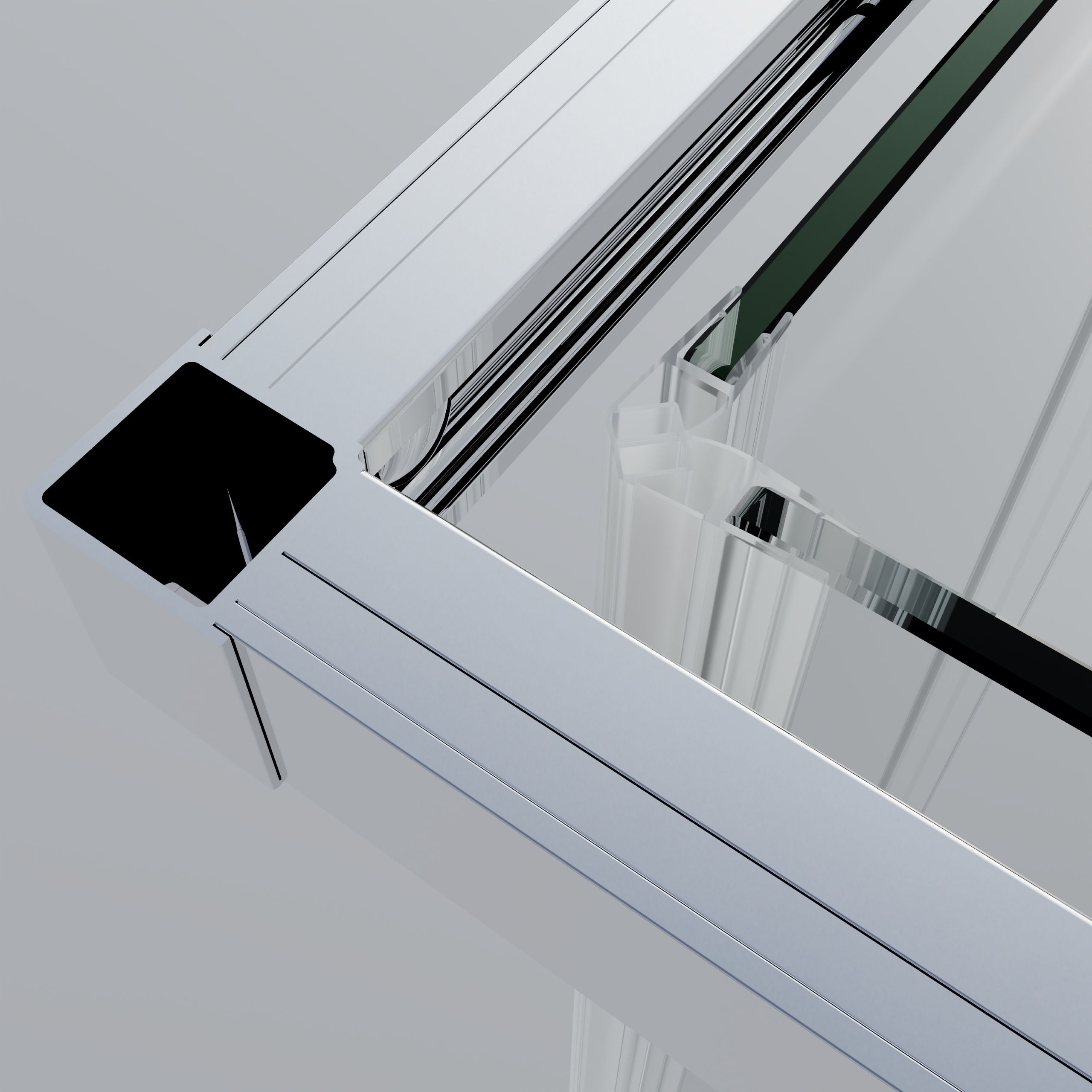 Душевой уголок Vincea Софт 2 (Soft 2) VSS-3SO2900CLG 90x90 брашированное золото, прозрачный