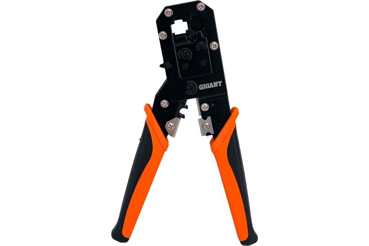 Кримпер для обжима телефонных и компьютерных клемм Gigant RJ11, RJ12, RJ45 GCCT-1