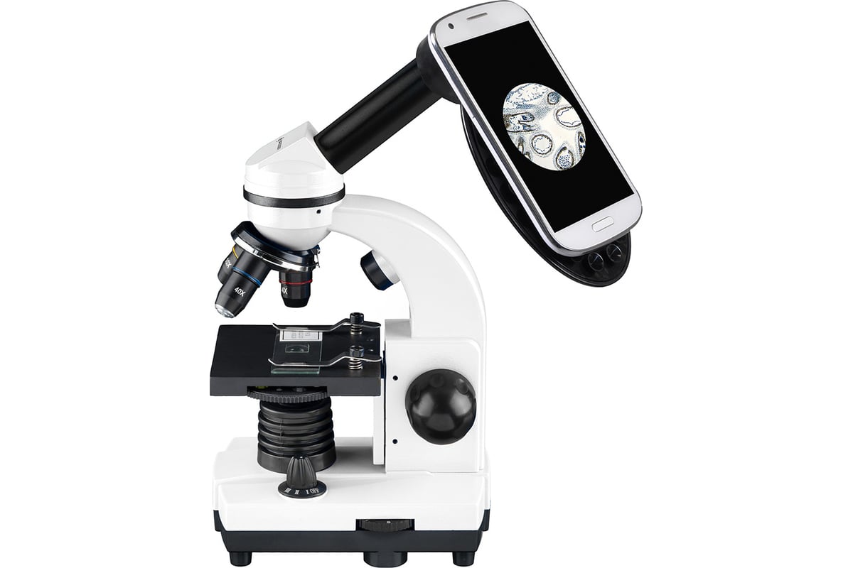 Микроскоп Bresser Junior Biolux SEL 40–1600x, белый, в кейсе 75314