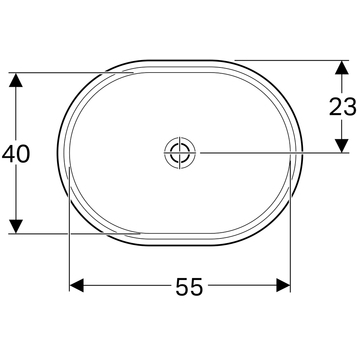 Раковина Geberit VariForm 55 см 500.758.01.2