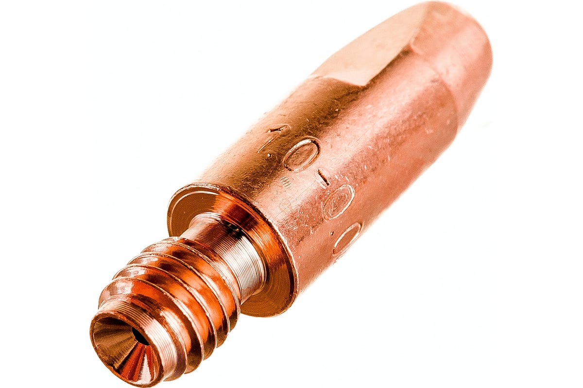 Наконечник токопроводящий (10 шт; E-Cu; М6х28; 1.0 мм) для горелок MIG/MAG Сварог 00000087422