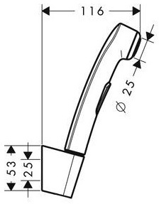 Гигиенический душ Hansgrohe 96907000 хром