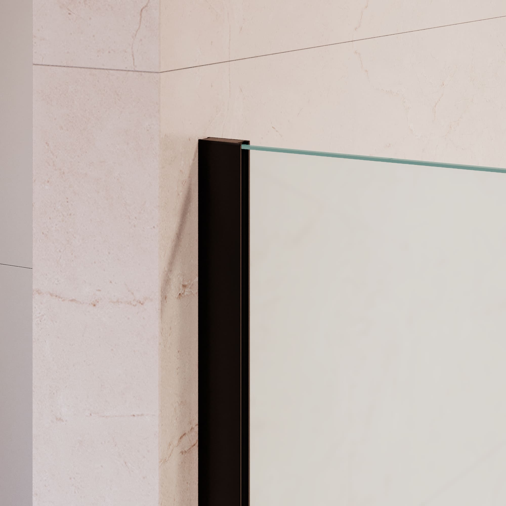 Душевая перегородка RGW Walk In WA-210B 90x195 с крючком для полотенца/халата, черный, матовое 351021009-24