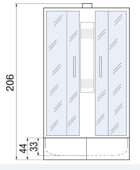 Душевая кабина River Nara 80/43 МТ 80x80 белый, матовое, без крыши