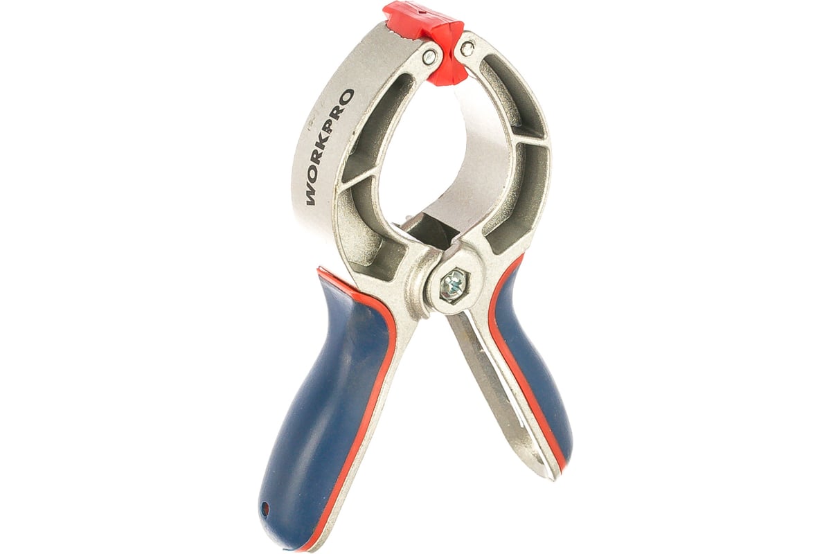 Пружинный алюминиевый зажим 40 мм WORKPRO W032014