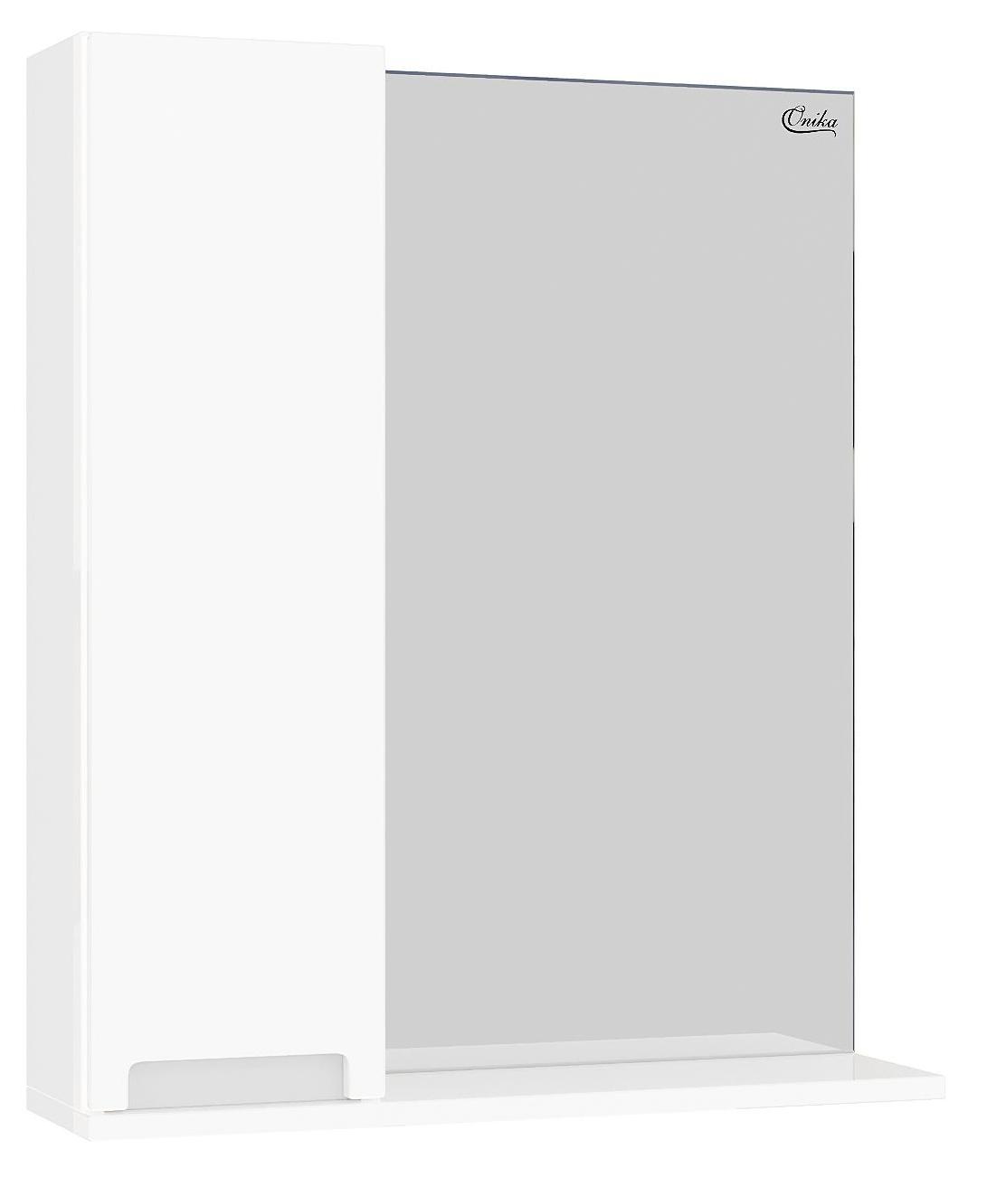 Зеркальный шкаф Onika Джордан 70 см белый, 207042