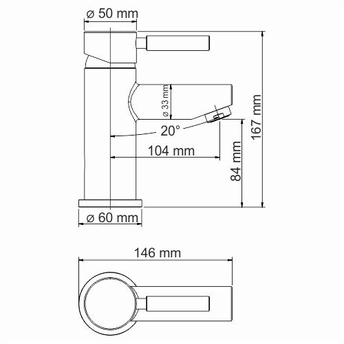 Смеситель для раковины WasserKRAFT Main 4103Thermo, термостат