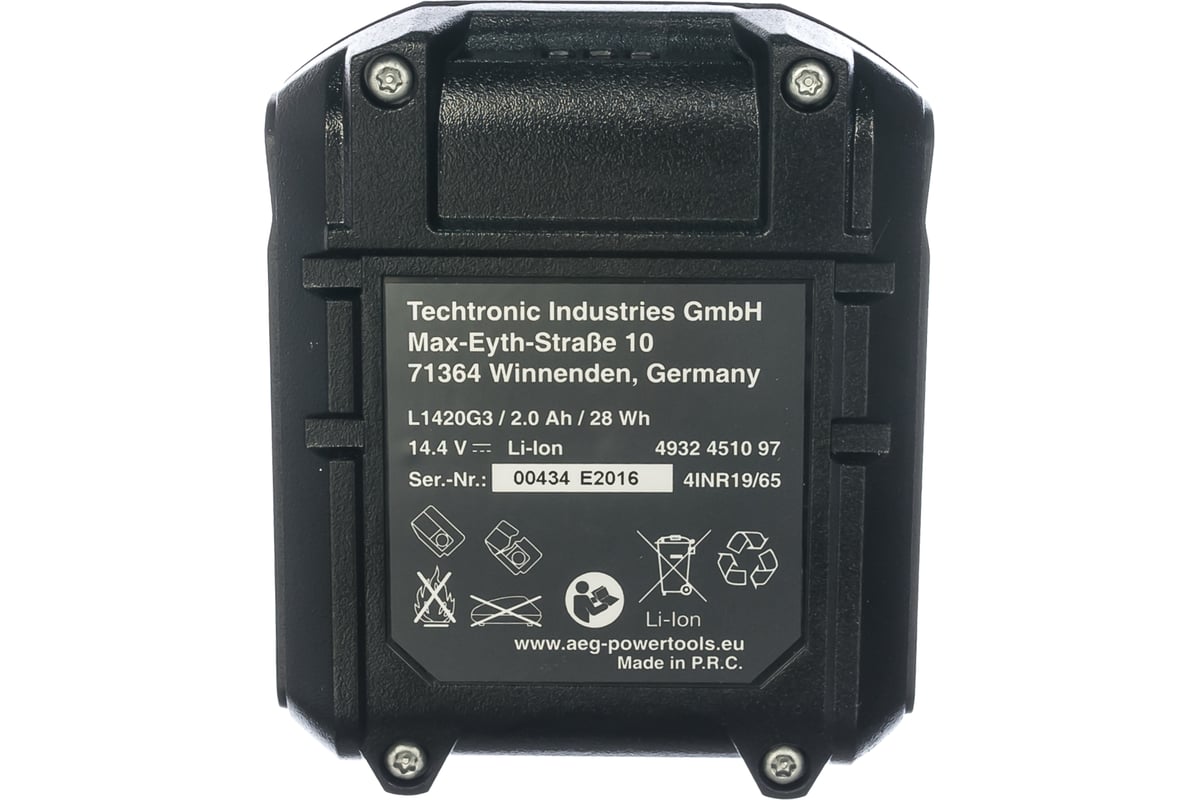 Аккумулятор L1420G3 (14.4 В; 2 А*ч; Li-Ion) AEG 4932451097