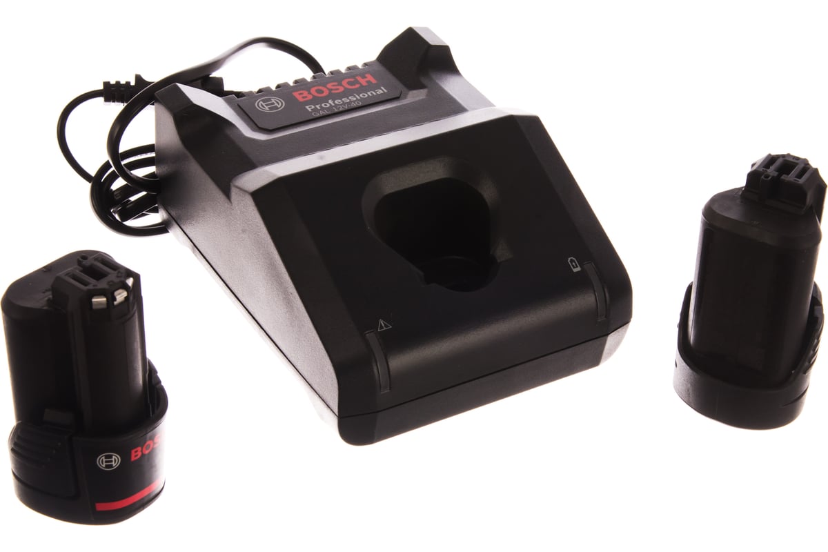 Набор аккумуляторные батареи GBA 12V 2.0Ah 2 шт и зарядное устройство GAL 12V-40 Bosch 1600A019R8