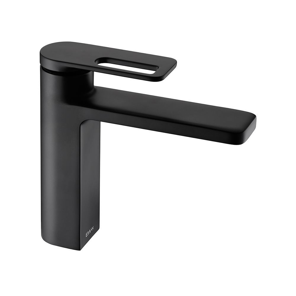 Смеситель для раковины Black&White Gravity GF-7103-MB черный матовый Смеситель для раковины Black&White Gravity GF-7103-MB черный матовый