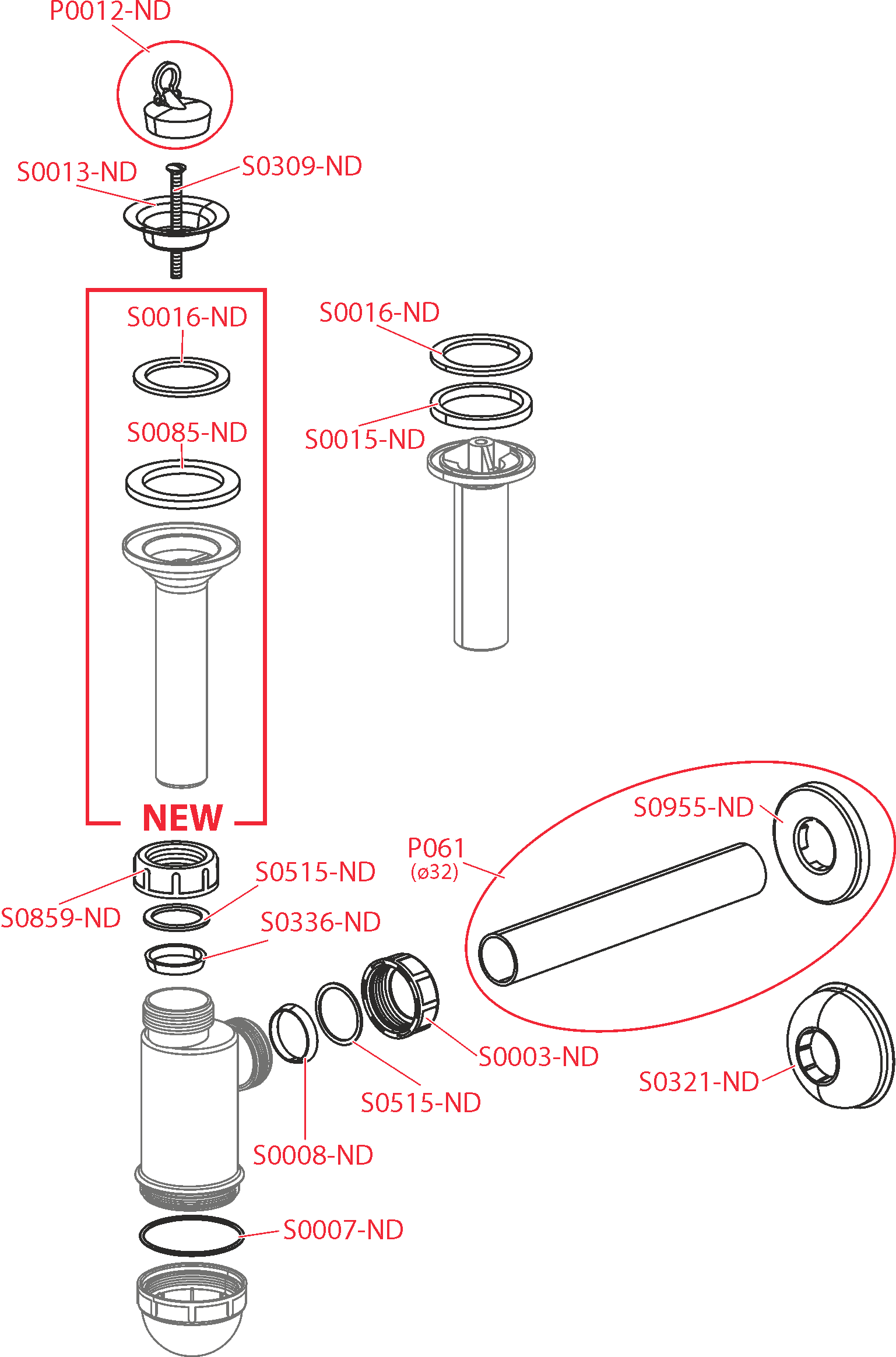 Сифон для раковины Alcaplast A410