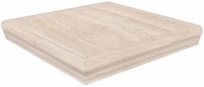 Ступень Kerama Marazzi Пантеон беж правая угловая 34х34 см, SG157200R\GR\AND