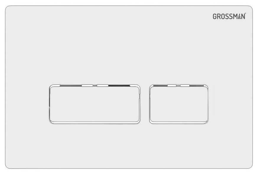 Кнопка смыва Grossman Pragma 700.K31.03.000.000 белая глянцевая