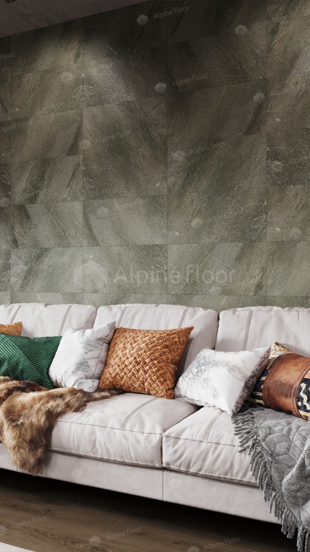 Настенная кварц-виниловая плитка Alpine Floor Wall Хэмпшир 609,6x304,8x1 мм, ECO 2004-9