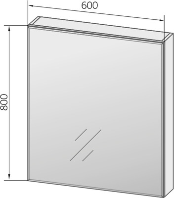Мебель для ванной Marka One Mix 60Н бетон, 3 ящика, PUSH
