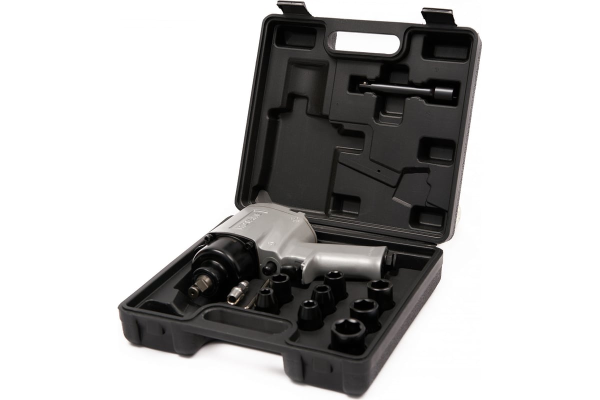 Пневматический гайковерт Rossvik 1/2", 720 Hм, с набором головок RT-5270K