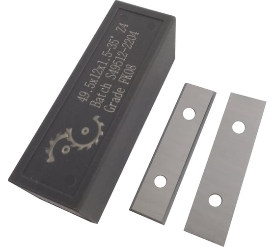 Нож сменный твердосплавный FHONK 49.5x12x1.5 стандарт HW 35º Z=4 (упаковка 10шт) 4951215FK08-10