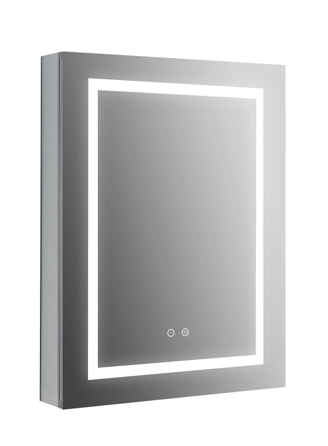 Зеркальный шкаф Aquatek 60x80 см с подсветкой, антипар, хром AQ7604-MLC