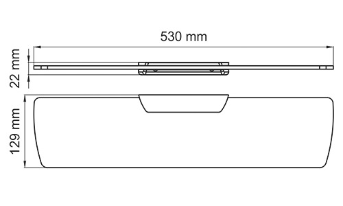 Полка WasserKRAFT Elbe K-7224, черный