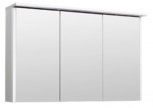 Зеркальный шкаф Руно Лира 105 см белый