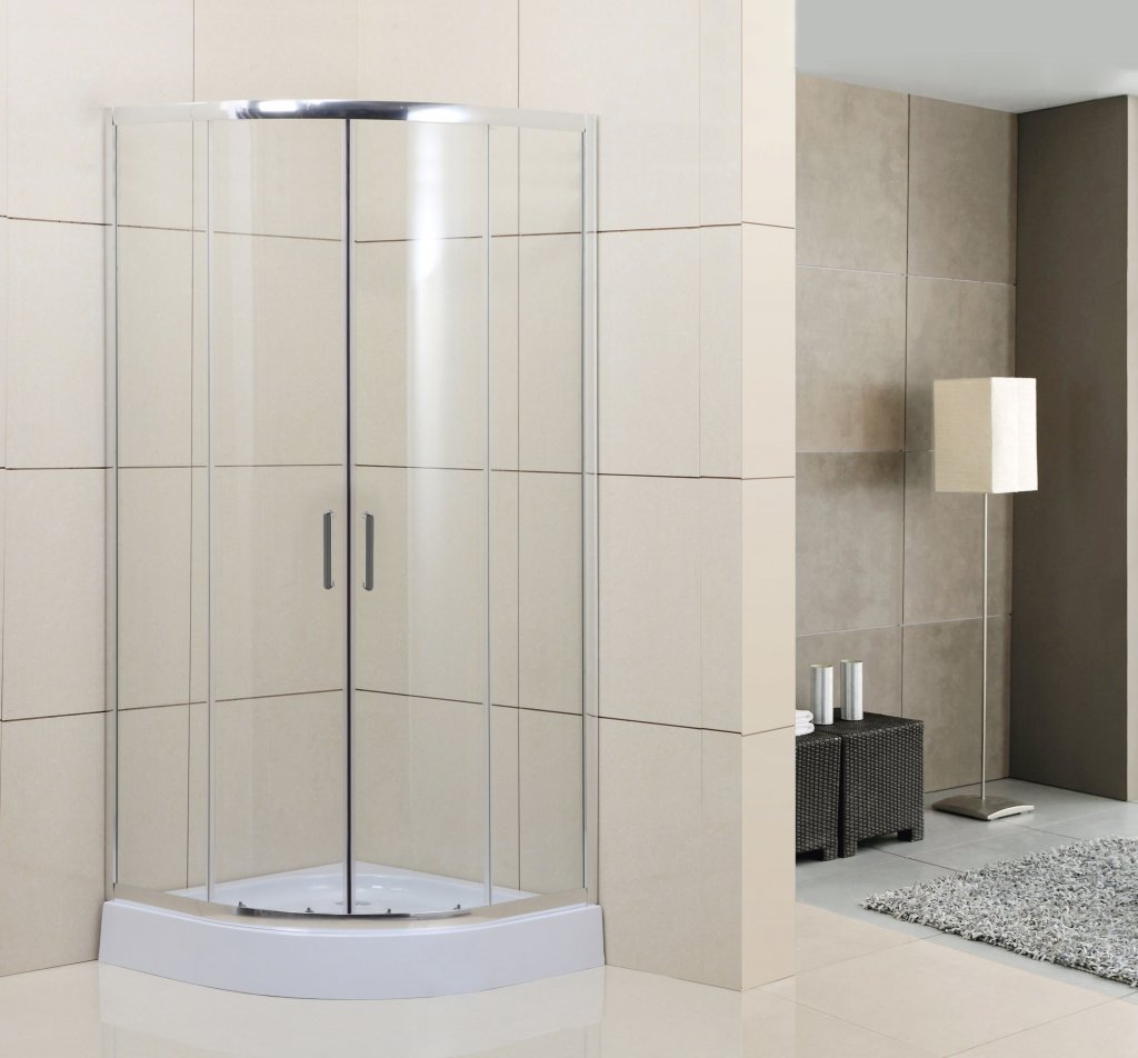 Душевой уголок BelBagno UNO-195-R-2-100-C-Cr 100x100 прозрачный, хром