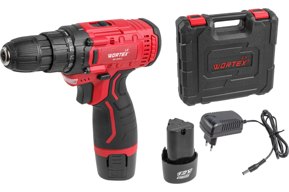 Аккумуляторная дрель-шуруповерт Wortex LX BD 1215 Li 0329353
