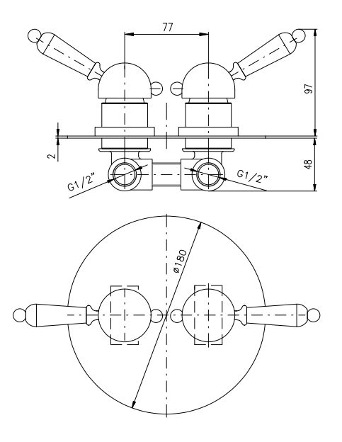 Смеситель для душа Rav Slezak Labe L086SM бронза