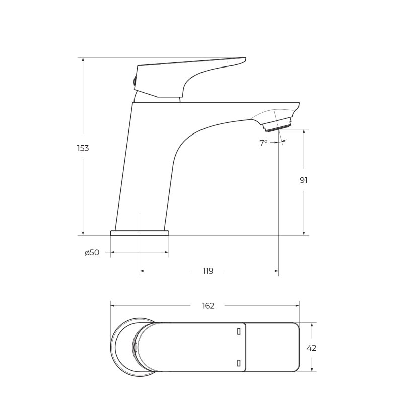 Смеситель для раковины BelBagno Marino MARINO-LVM-CRM-W0 хром