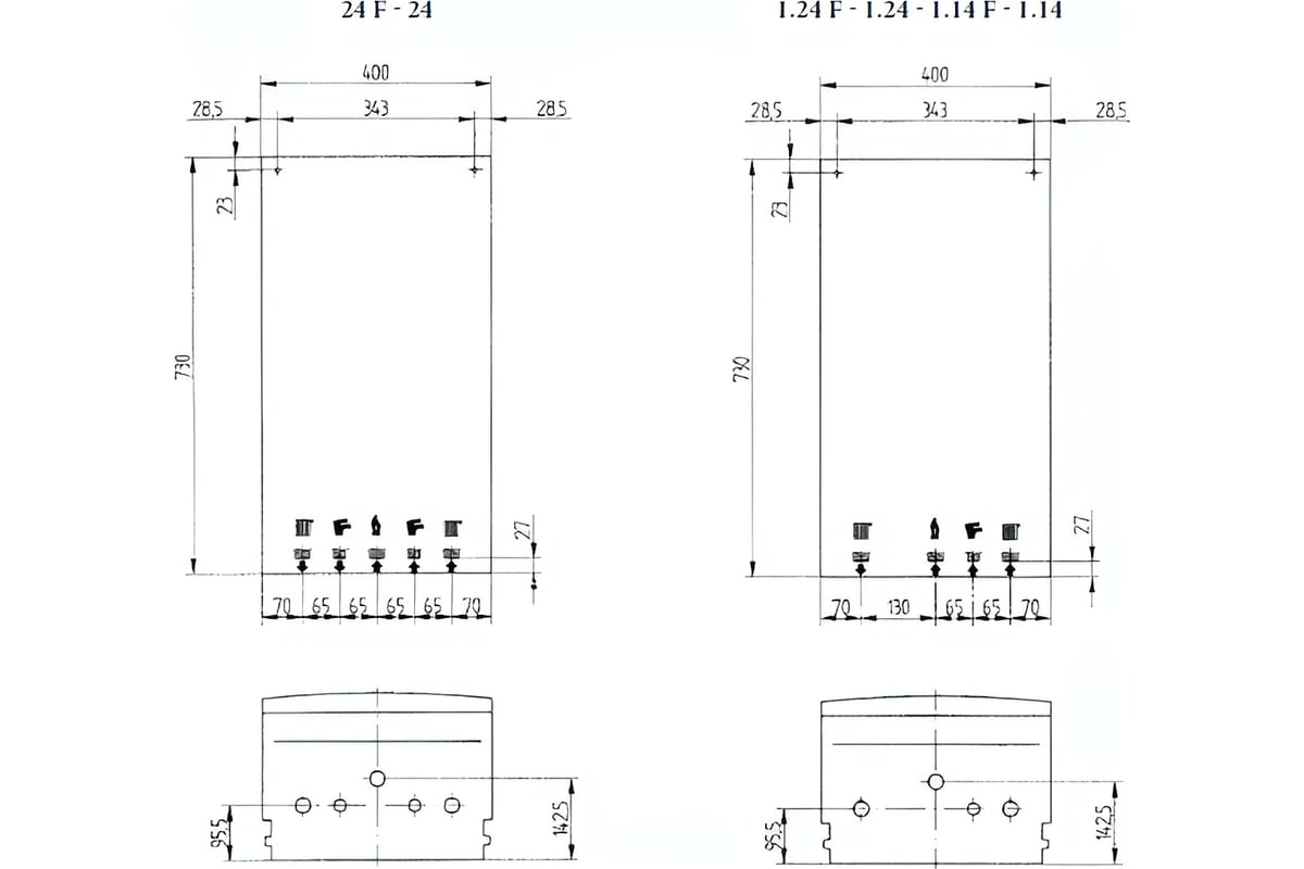 Газовый настенный котел Baxi ECO Four 24 F CSE46624354-