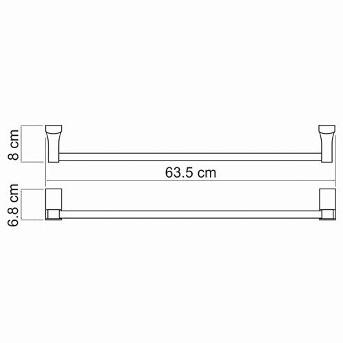 Полотенцедержатель WasserKRAFT Leine K-5030 63 см