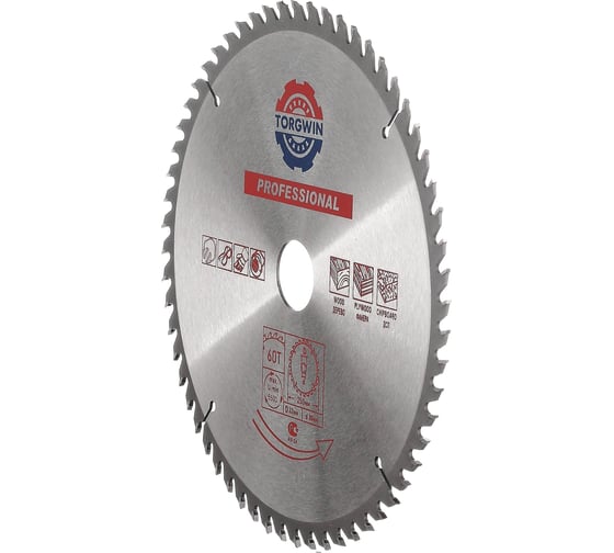 Диск пильный по дереву 250х32 мм, 60Z TORGWIN T708726
