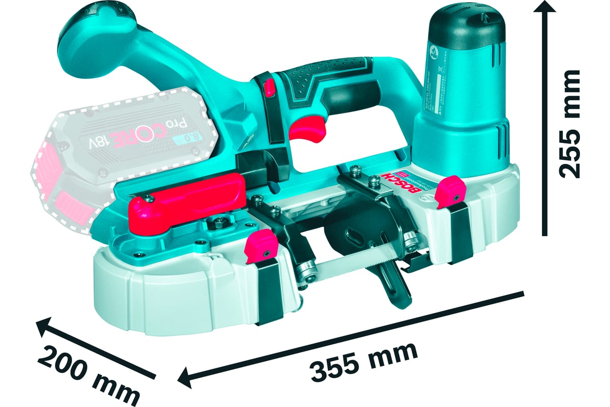 Аккумуляторная ленточная пила Bosch GCB 18V-63 СОЛО 06012A0400