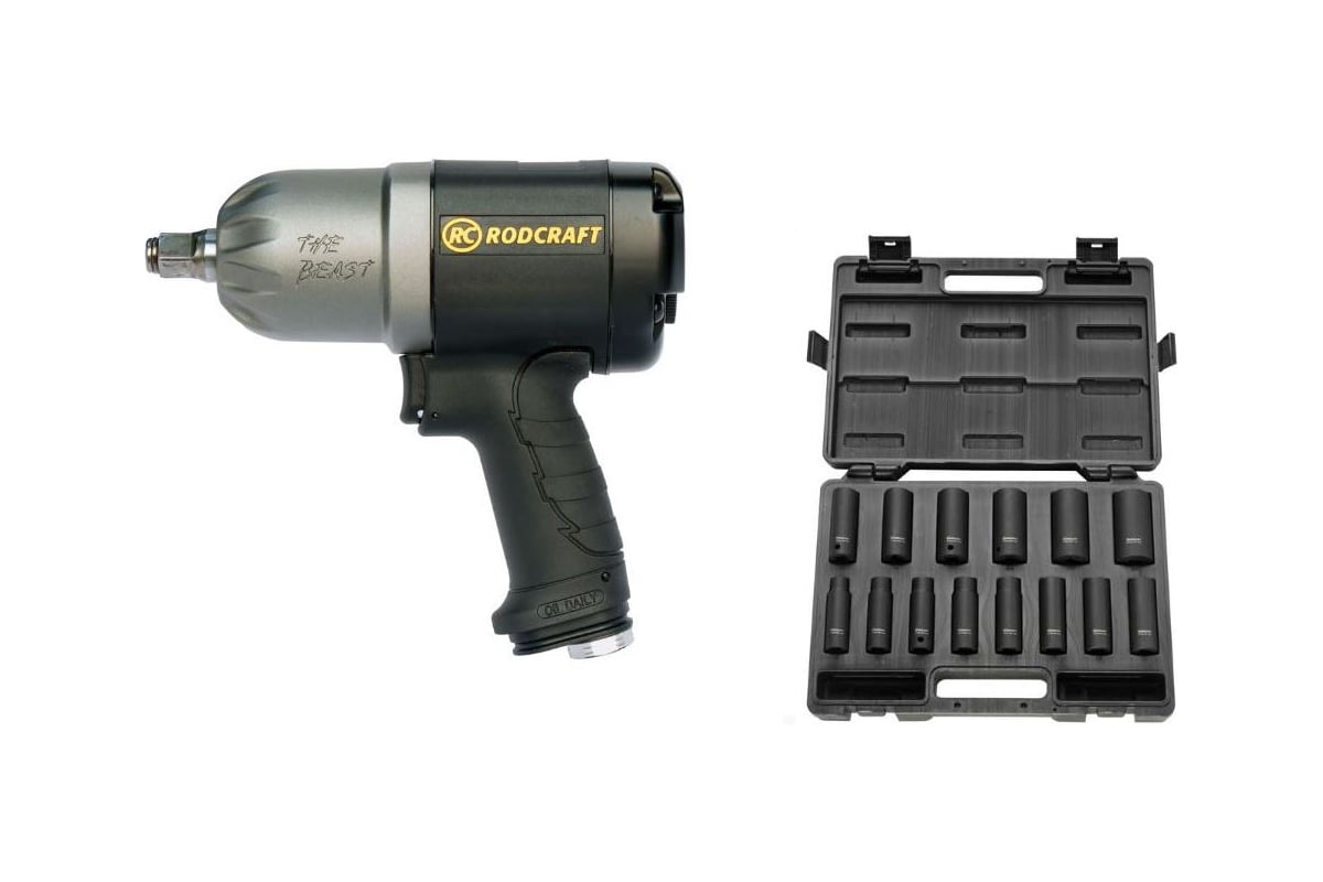 Ударный гайковерт 1/2" Rodcraft 2277 + набор головок RS4114D 8951000268