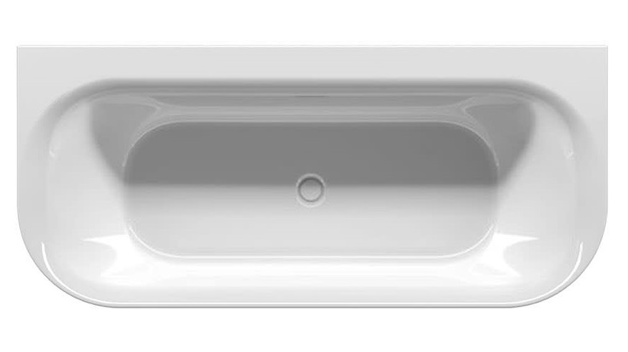 Акриловая ванна Riho Devotion Back2wall 180x80 белый глянец