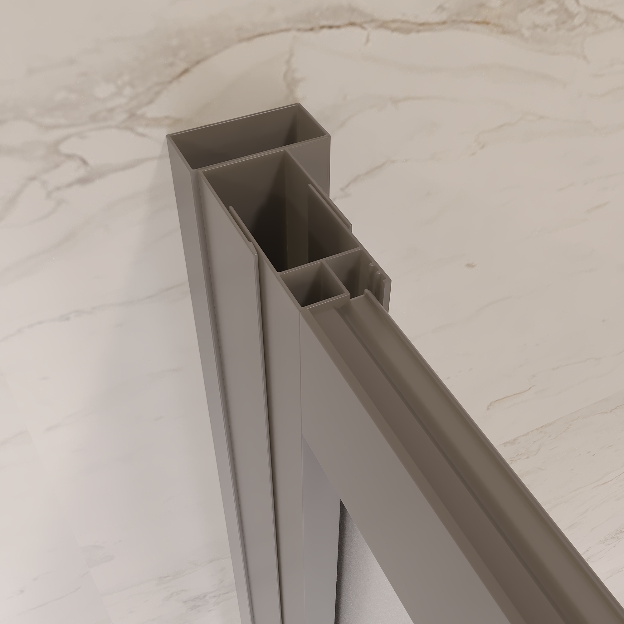 Добавочный профиль RGW A-08Gr серый 33270820-13 Добавочный профиль RGW A-08Gr серый 33270820-13