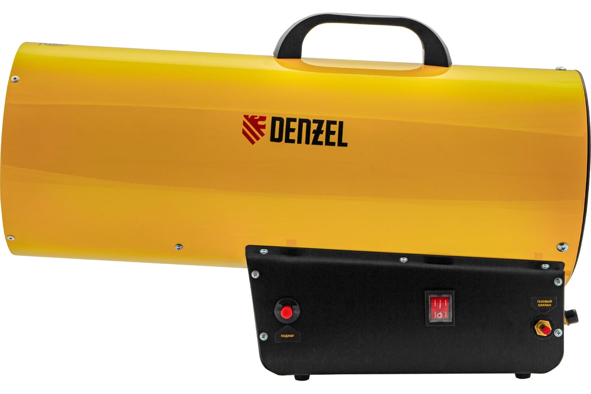 Газовая тепловая пушка Denzel GHG-50, 50 кВт, 1400 м3/ч, пропан-бутан 96480