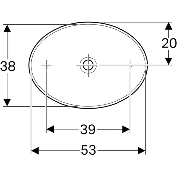 Раковина Geberit VariForm 55 см 500.771.01.2