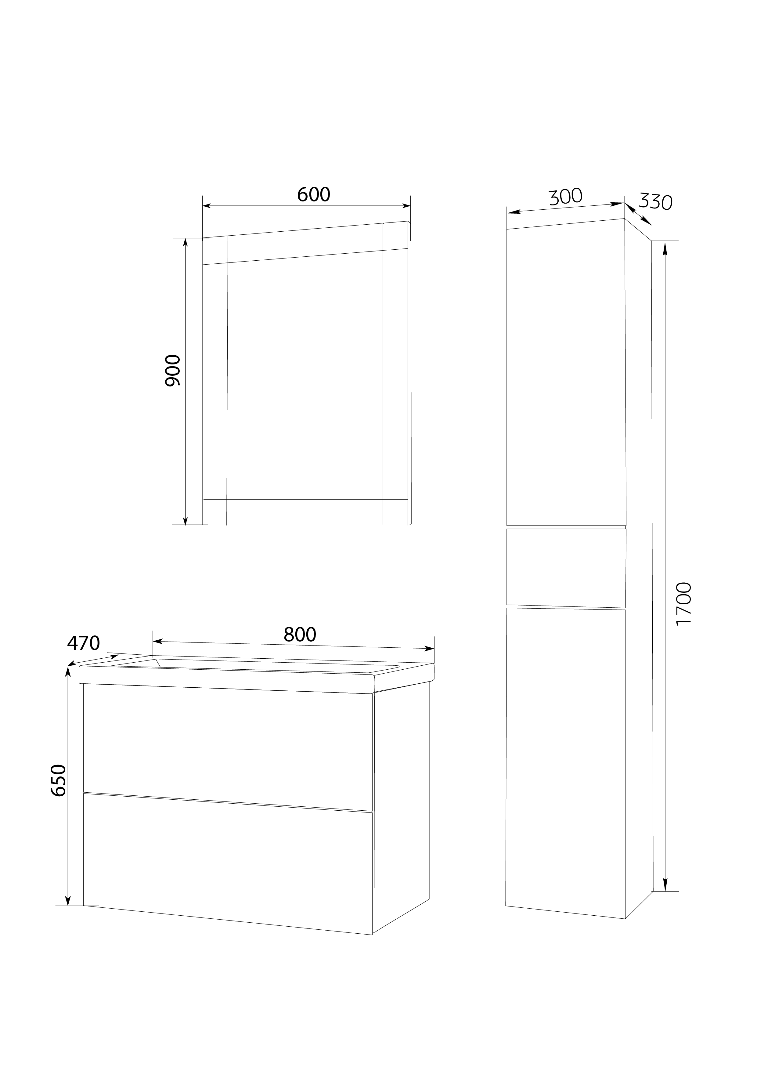 Шкаф пенал Marka One Lacio 30 см L Blue marble