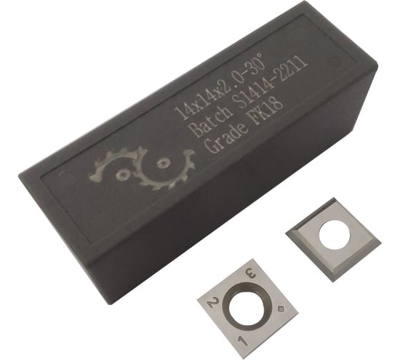 Нож сменный квадратный твердосплавный FHONK 14x14x2 30º HW (упаковка 10шт) 141420FK18-10