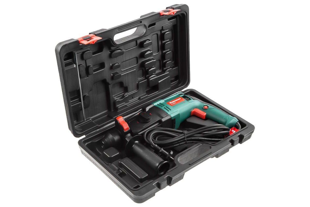 Перфоратор Hammer Flex 800 Вт, SDS+, 26 мм, 0-1245 об/мин, 2.6 Дж, 3 режима, кейс PRT800D