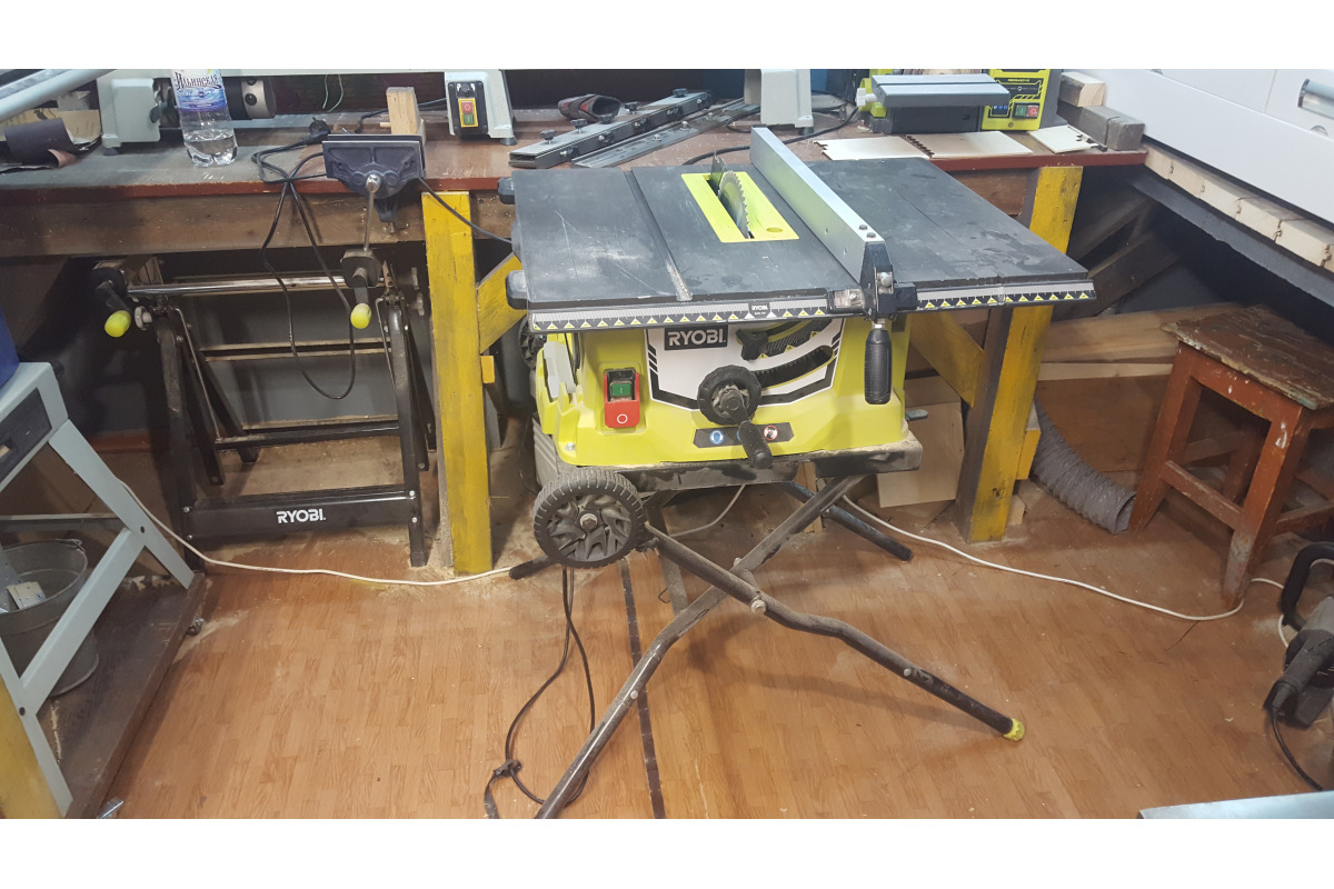 Распиловочный станок со станиной Ryobi RTS1800ES-G 5133002023